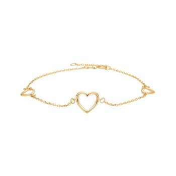 Armbånd med hjerte i 8 karat guld fra Siersbøl – forhandlet hos Houmann.dk