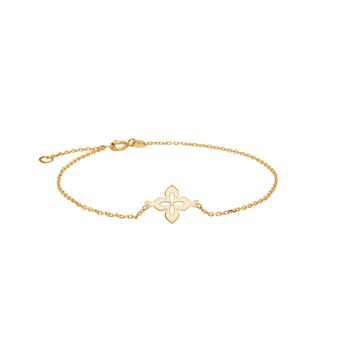 Armbånd med blomst i 8 karat guld fra Siersbøl – forhandlet hos Houmann.dk