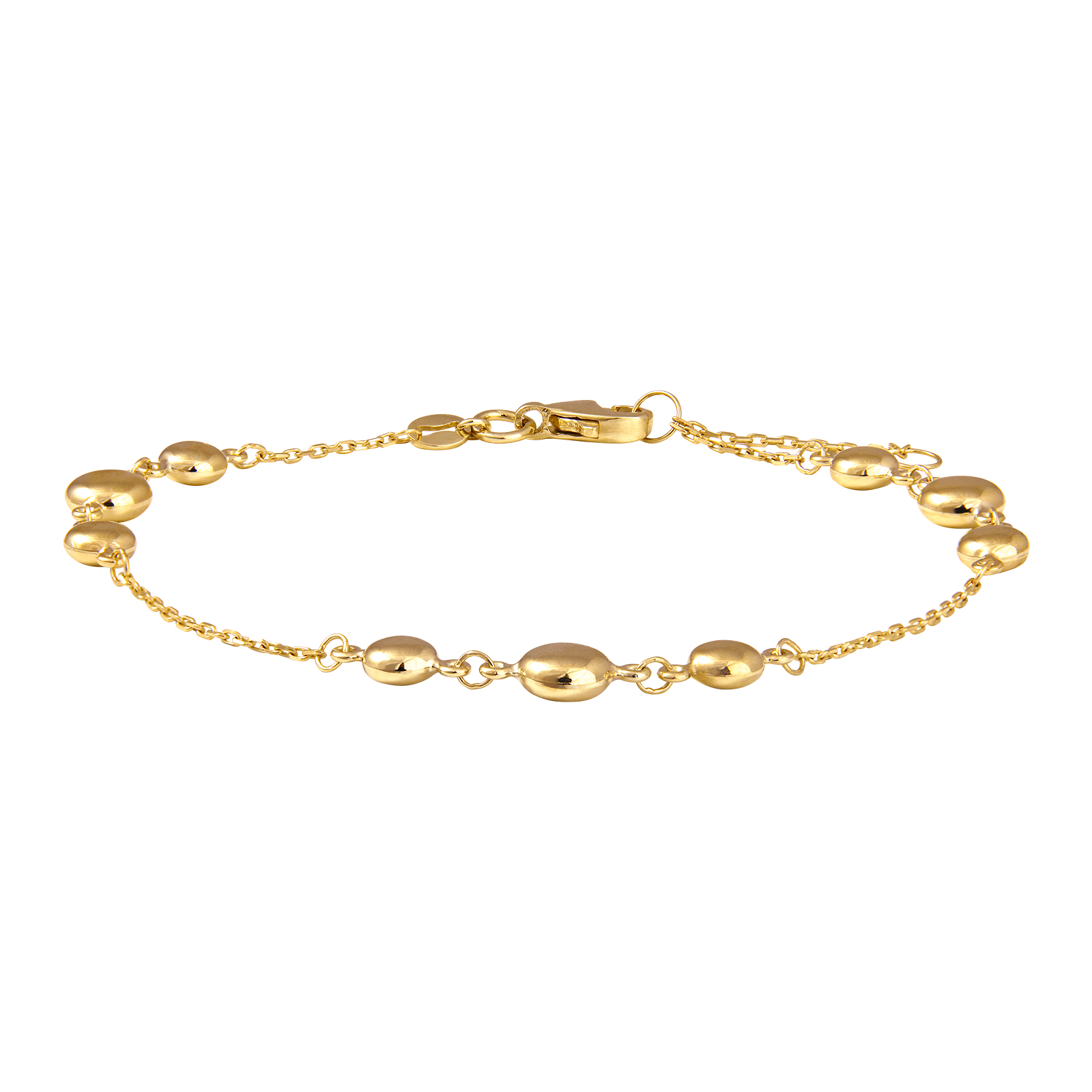 Armbånd med kugle i 8 karat guld fra Siersbøl – forhandlet hos Houmann.dk
