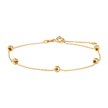 Armbånd med kugle i 8 karat guld, 19 cm fra Siersbøl – forhandlet hos Houmann.dk