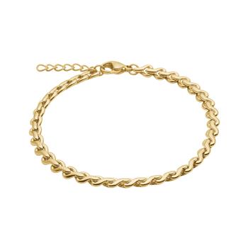 Nordahl serena armbånd i guld, 4 mm