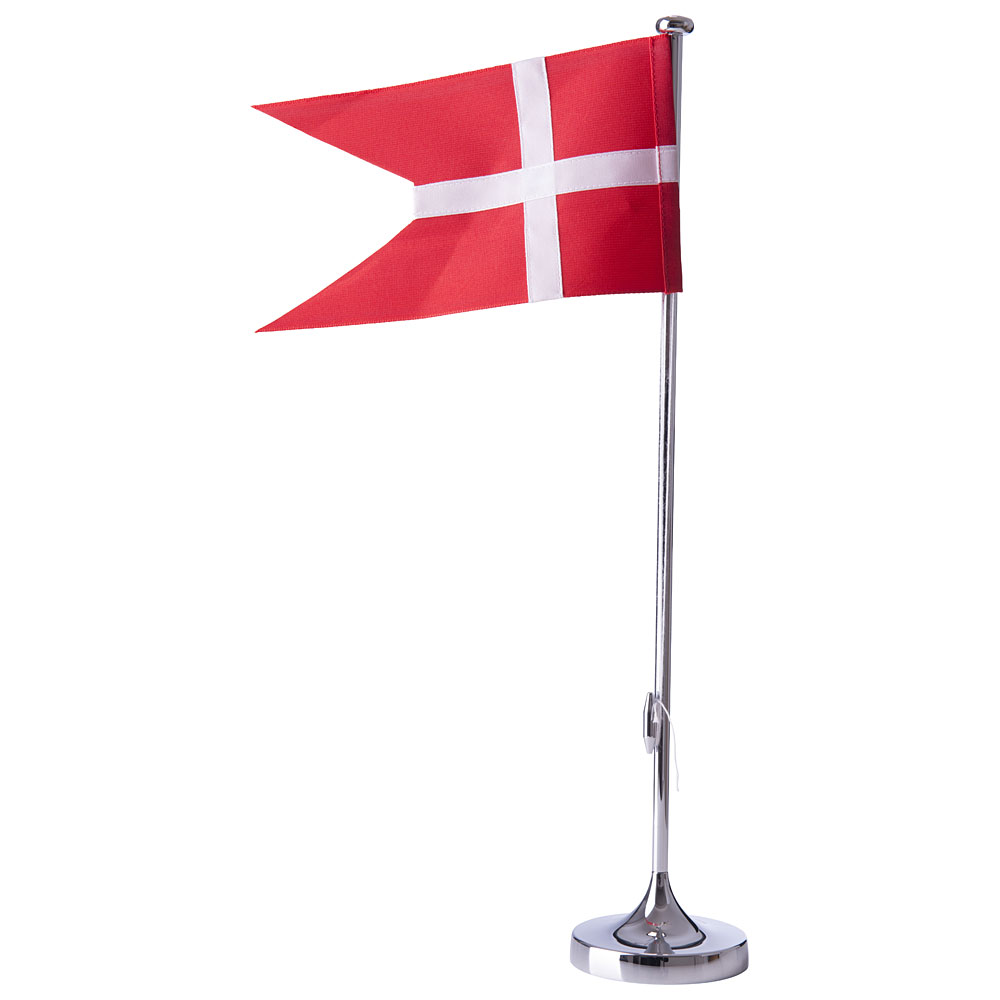 Noa Kids forkromet flagstang med blank fod, 40 cm