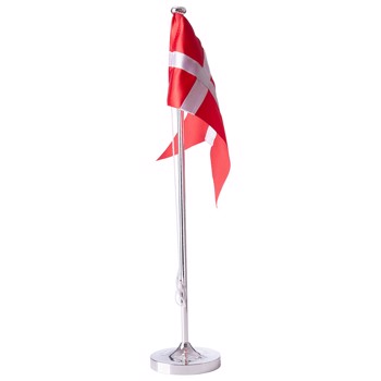 Noa Kids forkromet flagstang med dåbsfod, 38,5 cm
