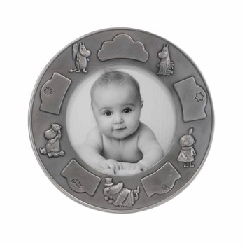 Noa Kids fortinnet fotoramme (rund) med Mumi & familien