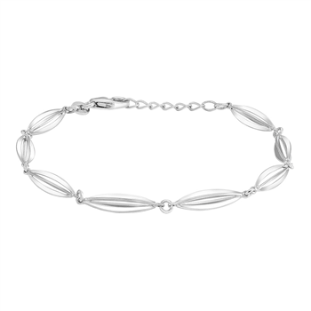 Armbånd i rhodineret sterling sølv fra Siersbøl – forhandlet hos Houmann.dk