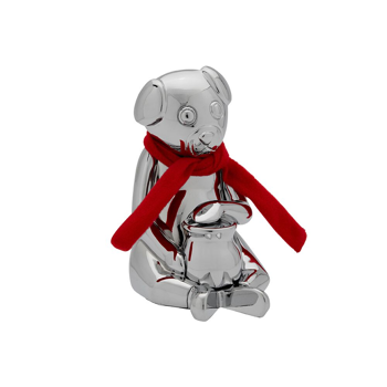 Noa Kids forkromet sparebøsse Bamse