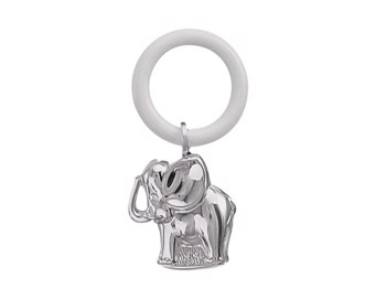 Noa Kids forsølvet rangle elefant