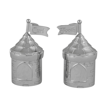 Noa Kids forkromet min første tand / hårlok slot - 3,5*7cm