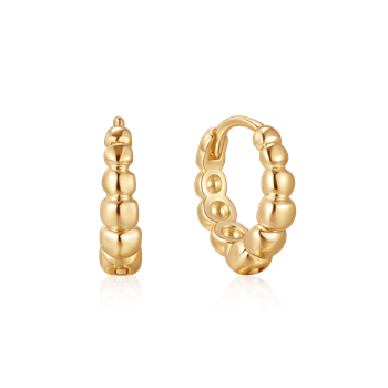 Creoler i forgyldt sølv, 9 x 3 mm – Støvring Design