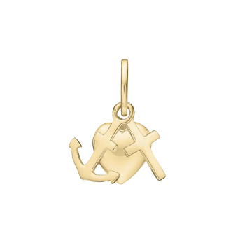Vedhæng i forgyldt sølv, 8 x 8 mm – Støvring Design