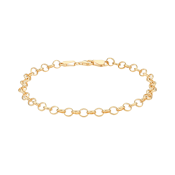 Armbånd i forgyldt sølv, 21 cm – Støvring Design