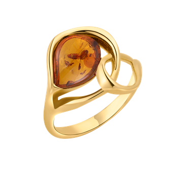 Ring i forgyldt sølv – Støvring Design