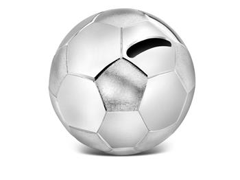 Noa Kids sparebøsse fodboldf, sølvfarvet