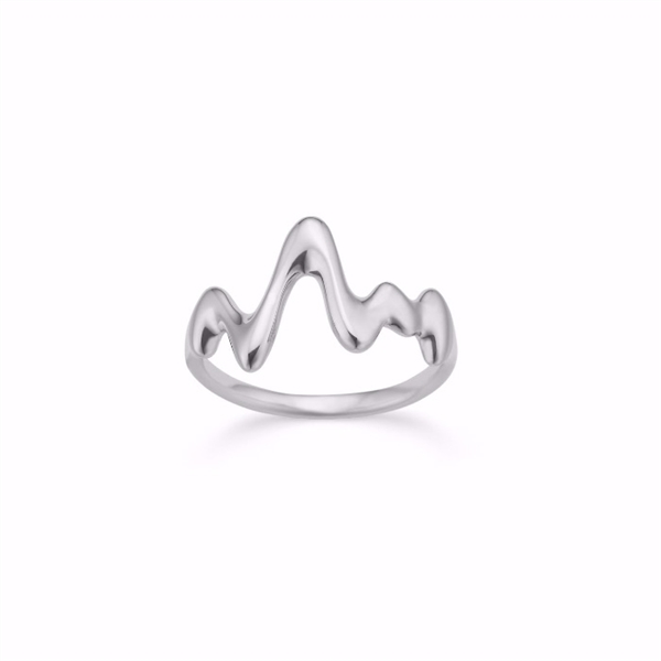 Elena - Sølv ring med bølget design - Seville