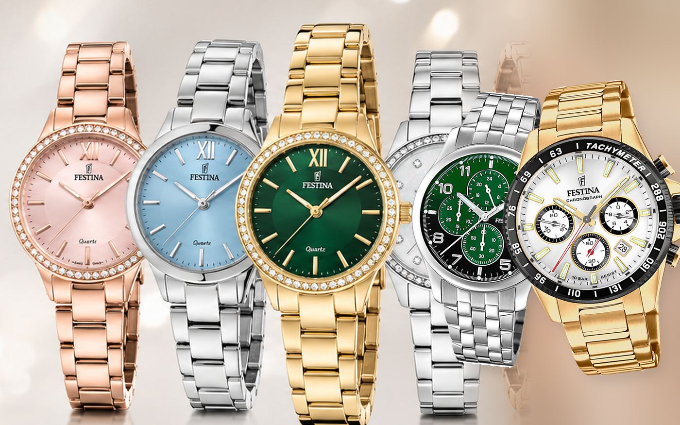 Festina ure til dame og herre hos Houmann