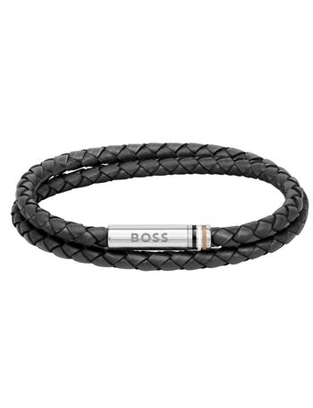 BOSS Ares armbånd i læder 19,5 cm – 1580489S