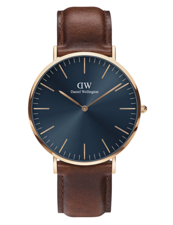 Daniel Wellington Classic herreur med læderrem