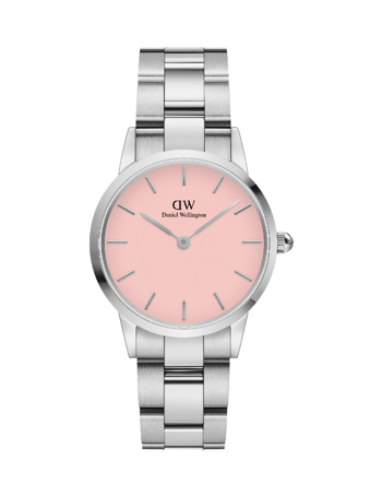 Daniel Wellington Iconic Link Blush dameur med rustfri stållænke