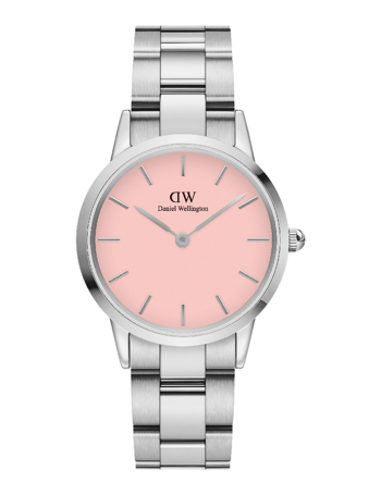 Daniel Wellington Iconic Link Blush dameur med rustfri stållænke
