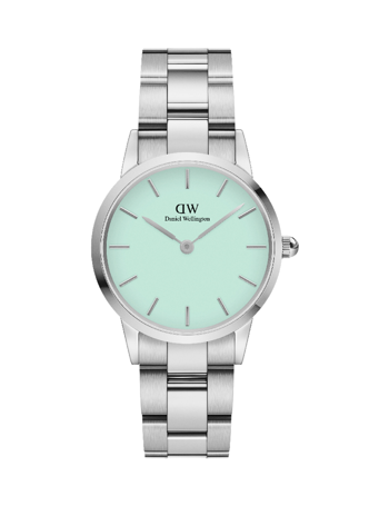Daniel Wellington Iconic Link Mint dameur med rustfri stållænke