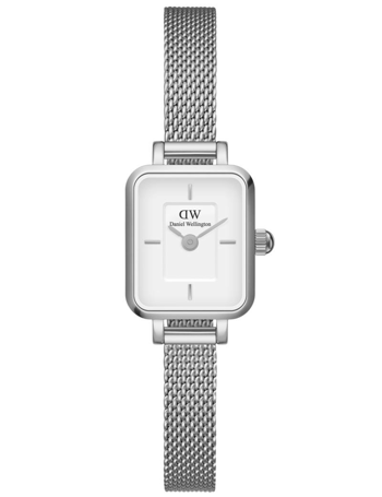 Daniel Wellington Quadro Mini Sterling dameur med hvid urskive