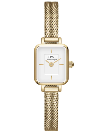 Daniel Wellington Quadro Mini Evergold herreur med hvid urskive