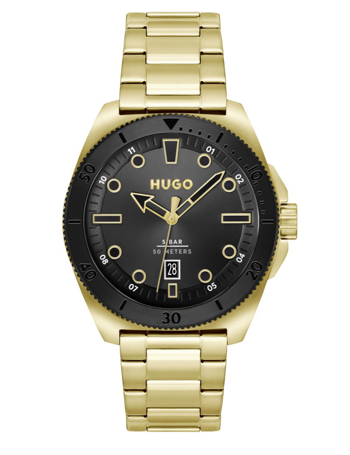 HUGO Visit Casual herreur i stål med lænke – 1530304