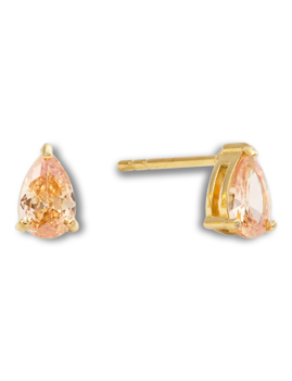 Mockberg Belle Gold Med. Studs Champagne Ørering - Mockberg hos Houmann.dk
