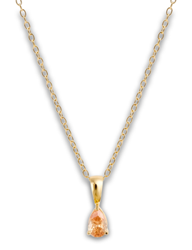 Mockberg Belle Gold Necklace Champagne Halskæde - Mockberg hos Houmann.dk
