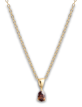 Mockberg Belle Gold Necklace Coffee Halskæde - Mockberg hos Houmann.dk