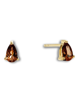 Mockberg Belle Gold Sm. Studs Coffee Ørering - Mockberg hos Houmann.dk