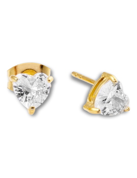 Mockberg Bonne Gold Studs White Ørering - Mockberg hos Houmann.dk