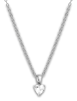 Mockberg Bonne Silver Necklace White Halskæde - Mockberg hos Houmann.dk