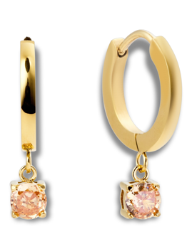 Mockberg Jolie Gold Hoop Champagne Ørering - Mockberg hos Houmann.dk