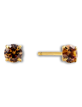 Mockberg Jolie Gold Med. Stud Coffee Ørering - Mockberg hos Houmann.dk
