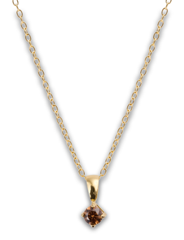 Mockberg Jolie Gold Necklace Coffee Halskæde - Mockberg hos Houmann.dk