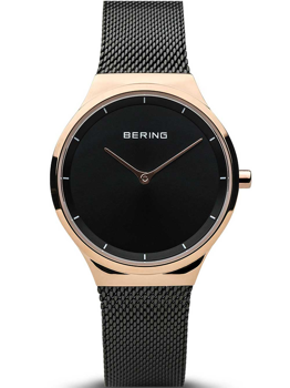 Bering Classic dameur 31 mm i sort stålmesh