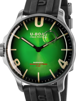 U-Boat 8702/E Darkmoon Green SS Soleil Herre ur Capsoil 44mm 5ATM armbåndsur