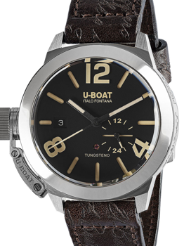 U-Boat 8893 Classico Tungsteno Black Automatic Herre ur 42mm 10ATM armbåndsur