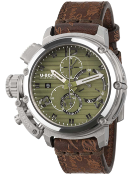 U-Boat 9591 Herre ur Chimera 46mm Chrono SS Green Automatic 10ATM armbåndsur