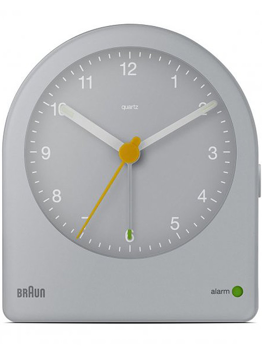 Braun Classic vækkeur i grå plast