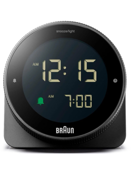 Braun Classic digitalt vækkeur 78 mm i sort plastik