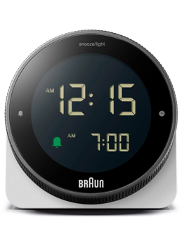 Braun BC24 digitalt vækkeur 78 mm i hvid