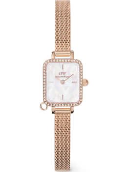 Daniel Wellington DW00100751 Dame Ur Quadro Mini Charm Bezel 18mm 3ATM armbåndsur