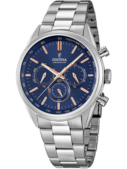 Festina F16820/A Herre UrTimeless Chronograph 44mm 5ATM Armbåndsur