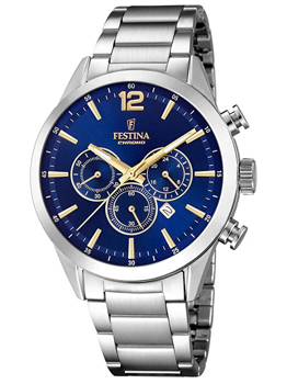 Festina F20343/2 Herre Ur Timeless Chronograph 43mm 10ATM Armbåndsur