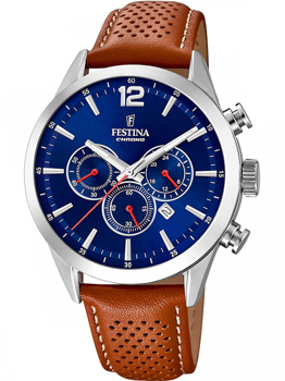 Festina F20542/3 Timeless Chronograph Herre Ur 44mm 5ATM Armbåndsur