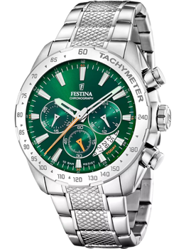 Festina F20668/3 Herre Ur Timeless Chronograph 45mm 10ATM Armbåndsur