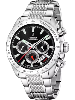 Festina F20668/4 Herre Ur Timeless Chronograph 45mm 10ATM Armbåndsur