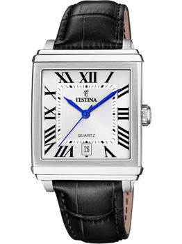 Festina F20681/1 Herre Ur Quartz Square 39mm 5ATM Armbåndsur